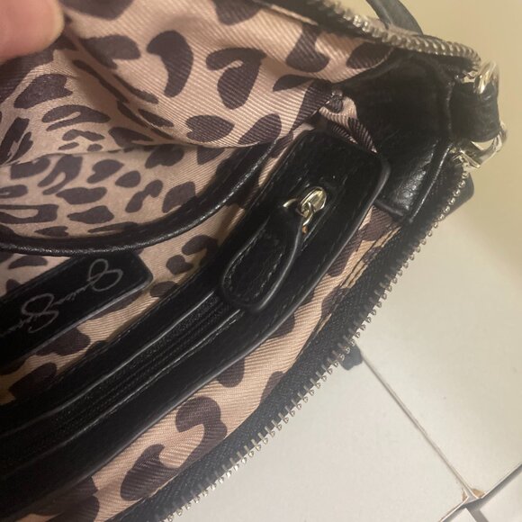 Jessica Simpson Shoulder /Crossbody /Wristlet- Black, Gray and Taupe Bag - Picture 12 of 14